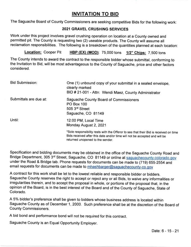 Invitation to bid