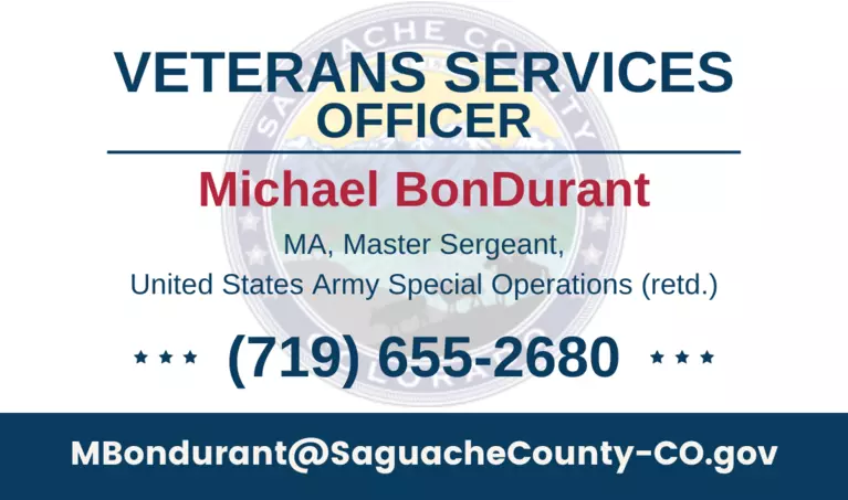 Saguache County Veterans Services Officer: Michael BonDurant
